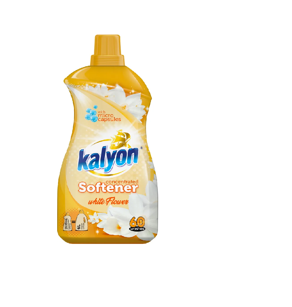 Кондиционер для белья Kalyon Extra Softener White Flower1500 мл
