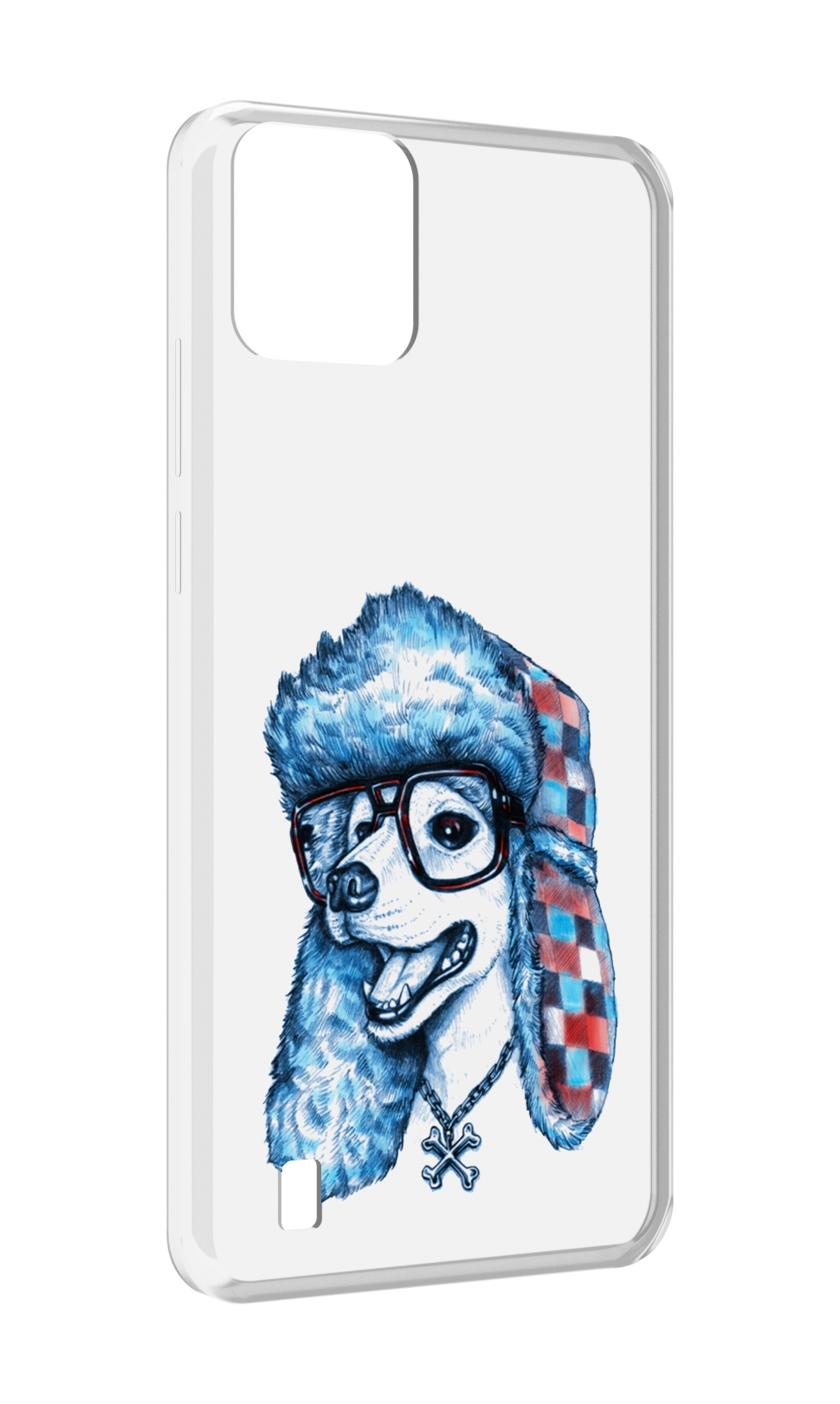 

Чехол MyPads зимний пес для Blackview A55, Прозрачный, Tocco