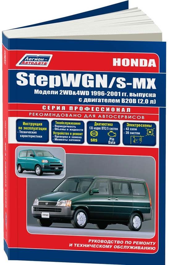 

Honda StepWGN, S-MX 2WD&4WD 1996-2001 с бензиновым двигателем В20В (2,0 л). Серия...