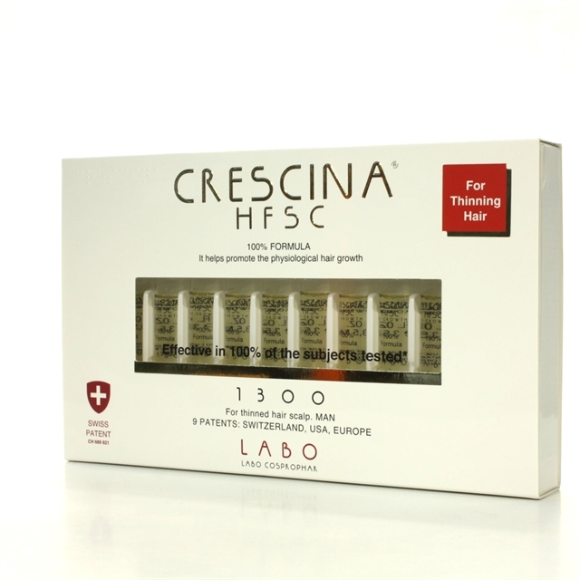 

Лосьон для мужчин Labo Crescina 1300 для стимуляции роста волос флакон 3,5 мл 10 шт