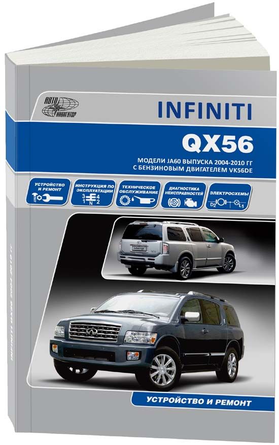 

Infiniti QX56 2004-10 с бензиновым двигателем VK56DE (5,6). Ремонт. Эксплуатация. ТО