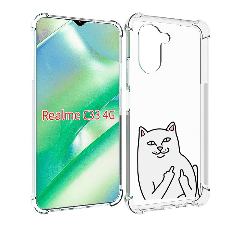 Чехол MyPads котяра для Realme C33 4G