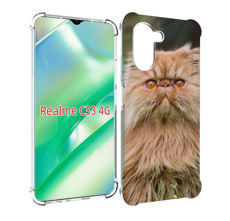 фото Чехол mypads кошка персидская для realme c33 4g