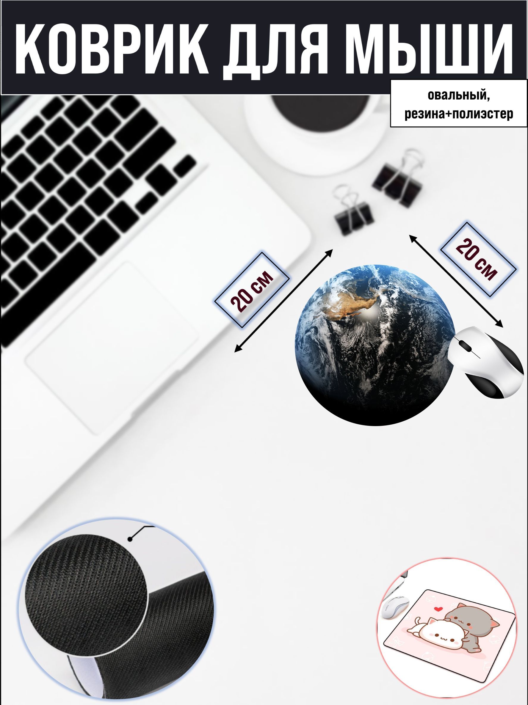 

Коврик для мыши NoBrand RS4681, Рисунок, RS4681