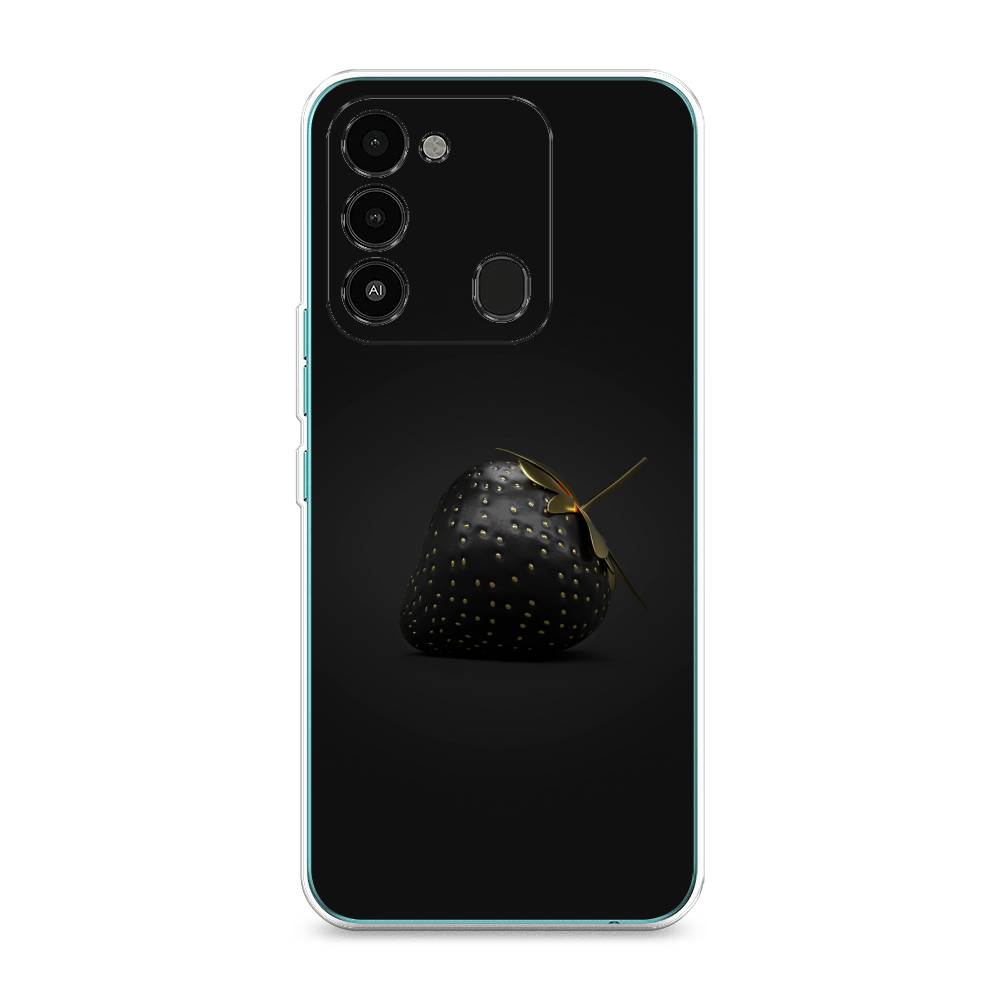 

Чехол Awog на Tecno Spark Go 2022/8С/9 "Черная клубника", Разноцветный, 301250-10