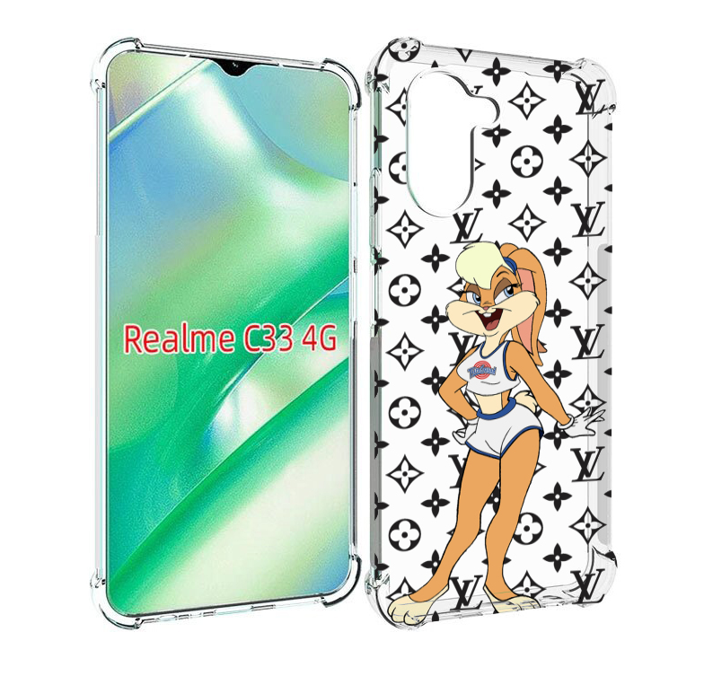 

Чехол MyPads красивый-принт-на-чехол женский для Realme C33 4G, Прозрачный, Tocco