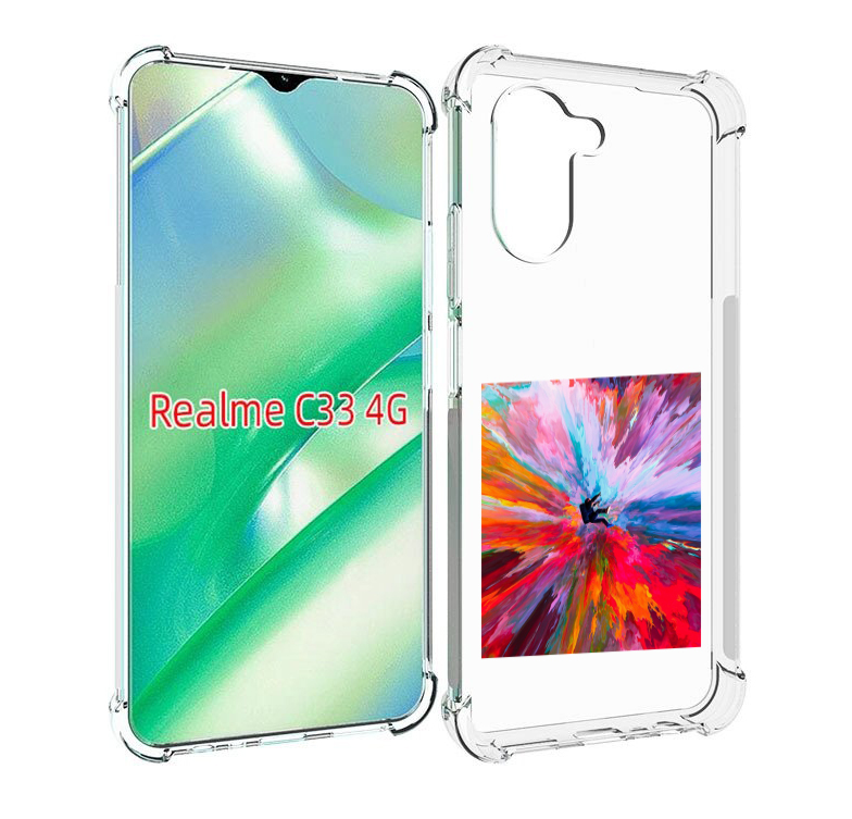 

Чехол MyPads красочный астранавт для Realme C33 4G, Прозрачный, Tocco
