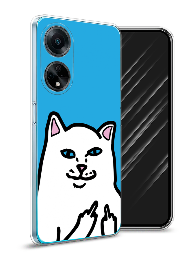 

Чехол Awog на Oppo A98 "Кот жесть", Белый;голубой;черный, 2514450-9