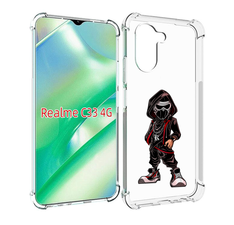 

Чехол MyPads крутой-ниндзя для Realme C33 4G, Прозрачный, Tocco