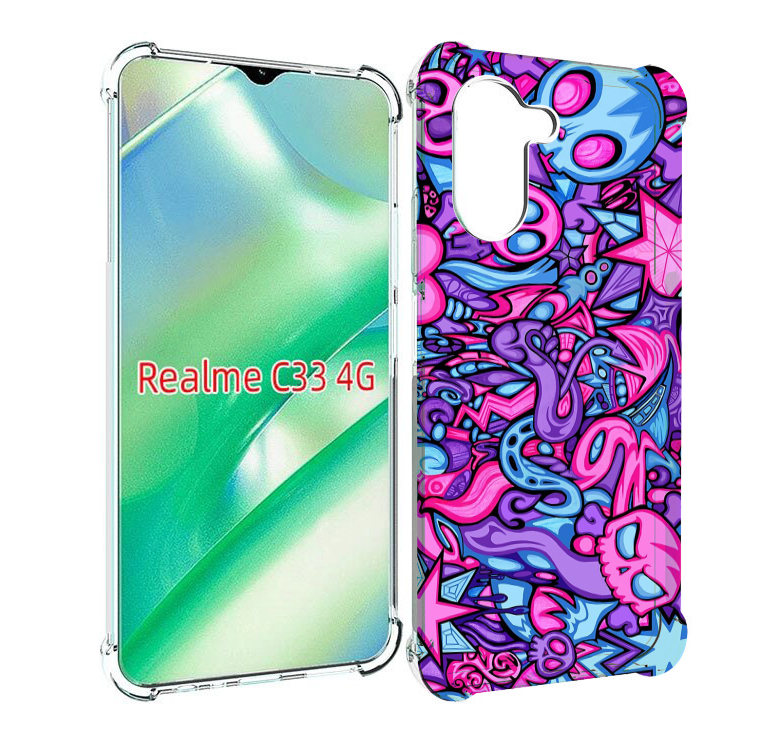 

Чехол MyPads крутой-паттерн для Realme C33 4G, Прозрачный, Tocco