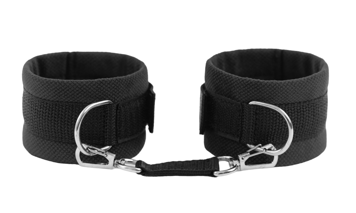 Оковы BDSM Арсенал на ноги чёрные My rules