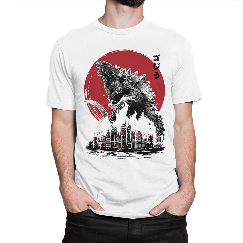 

Футболка мужская Dream Shirts Годзилла 1000366222 белая 2XL, Годзилла 1000366222