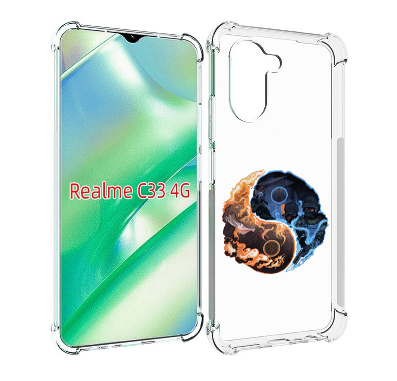 

Чехол MyPads кс-го-инь-янь для Realme C33 4G, Прозрачный, Tocco