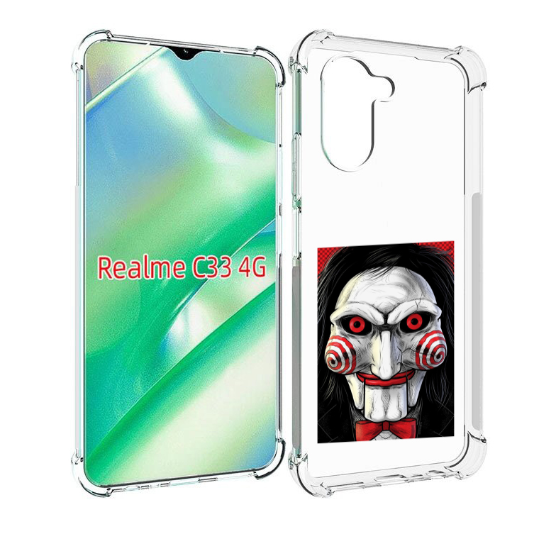 Чехол MyPads кукла из пилы для Realme C33 4G