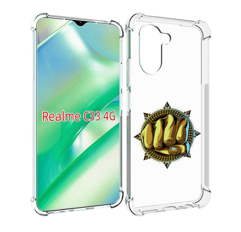 

Чехол MyPads кулак для Realme C33 4G, Прозрачный, Tocco