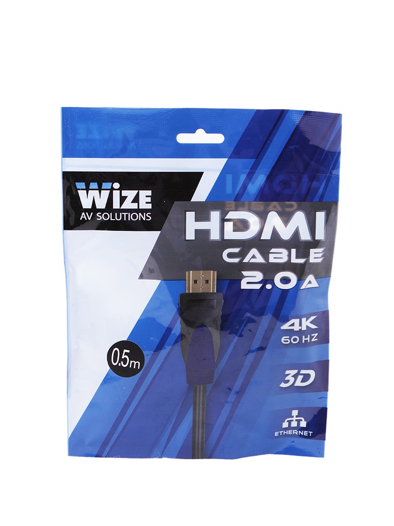 Аксессуар Wize HDMI v2.0 19M/19M 0.5m WAVC-HDMI-0.5M