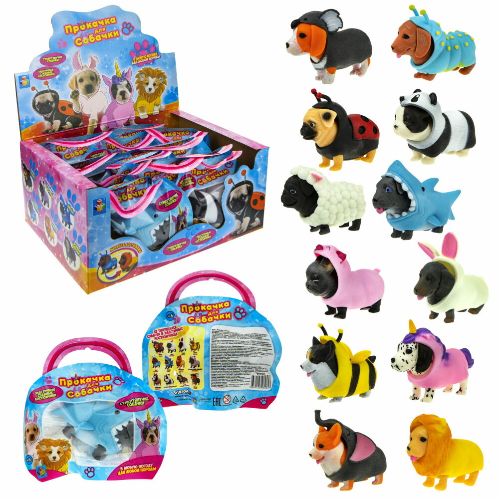 

Тягун 1toy Прокачка для собачки в ассортименте (модель по наличию), Разноцветный