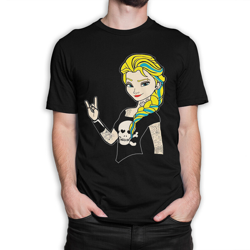

Футболка мужская Dream Shirts Рок Эльза 1000368222 черная L, Рок Эльза 1000368222