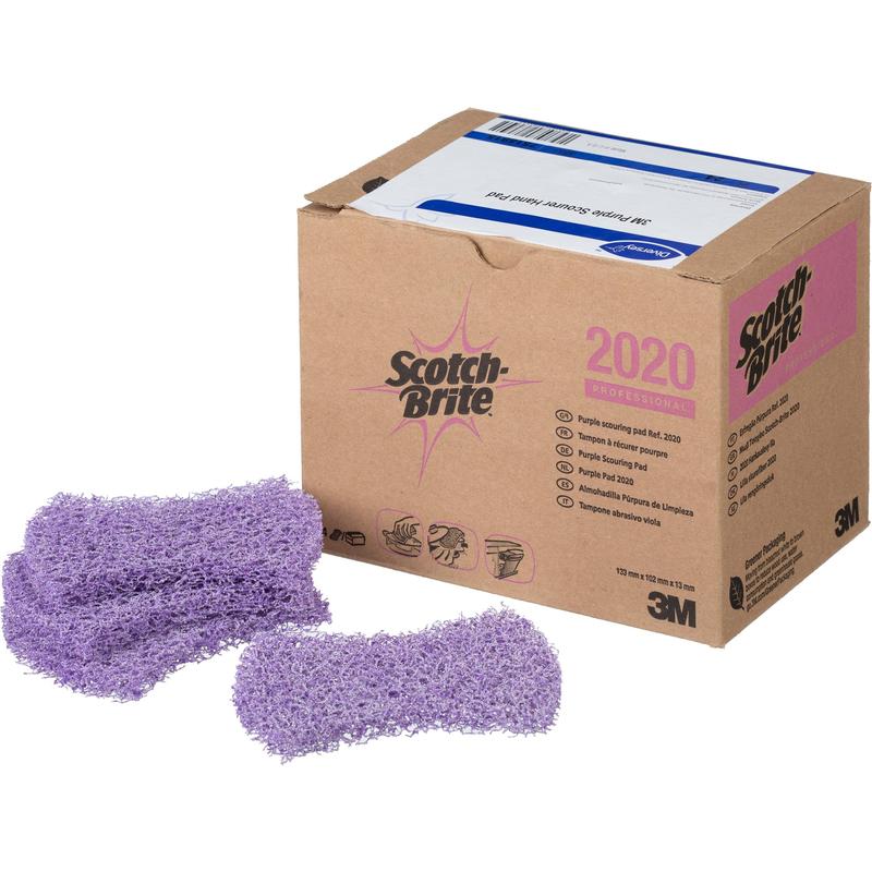 фото Губки для уборки нецарапающие taski 3m purple scourer hand pad 24шт/уп