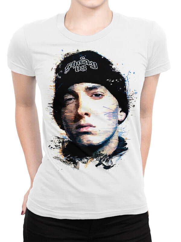 

Футболка женская Dream Shirts Эминем - Слим Шейди Женская 50007621 белая XS, Эминем - Слим Шейди Женская 50007621