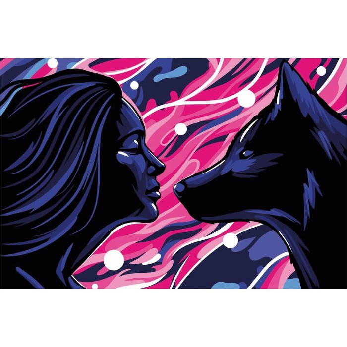 

Алмазная мозаика Родственные души на раме с полным заполнением, 20х30 см