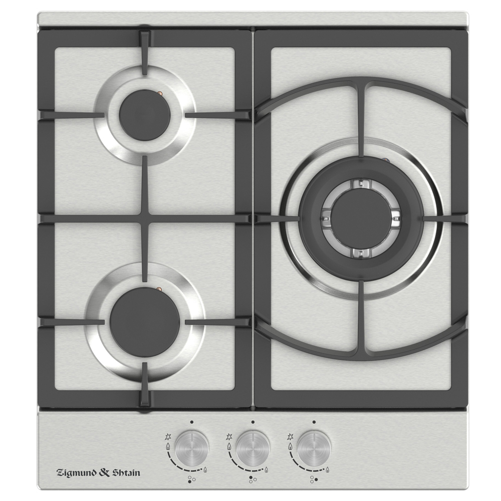 встраиваемая варочная панель газовая zigmund Встраиваемая варочная панель газовая Zigmund & Shtain G 14.4 S серебристый