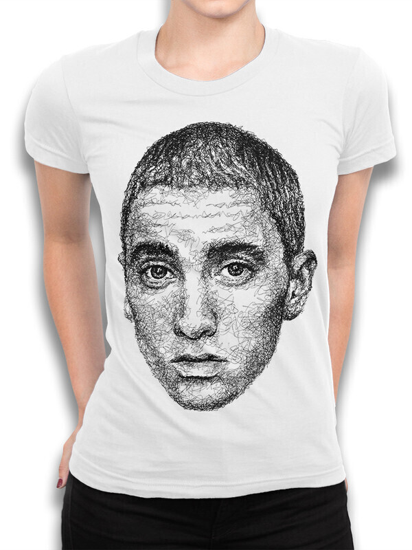 

Футболка женская Dream Shirts Эминем - Eminem Женская 50007631 белая XL, Эминем - Eminem Женская 50007631