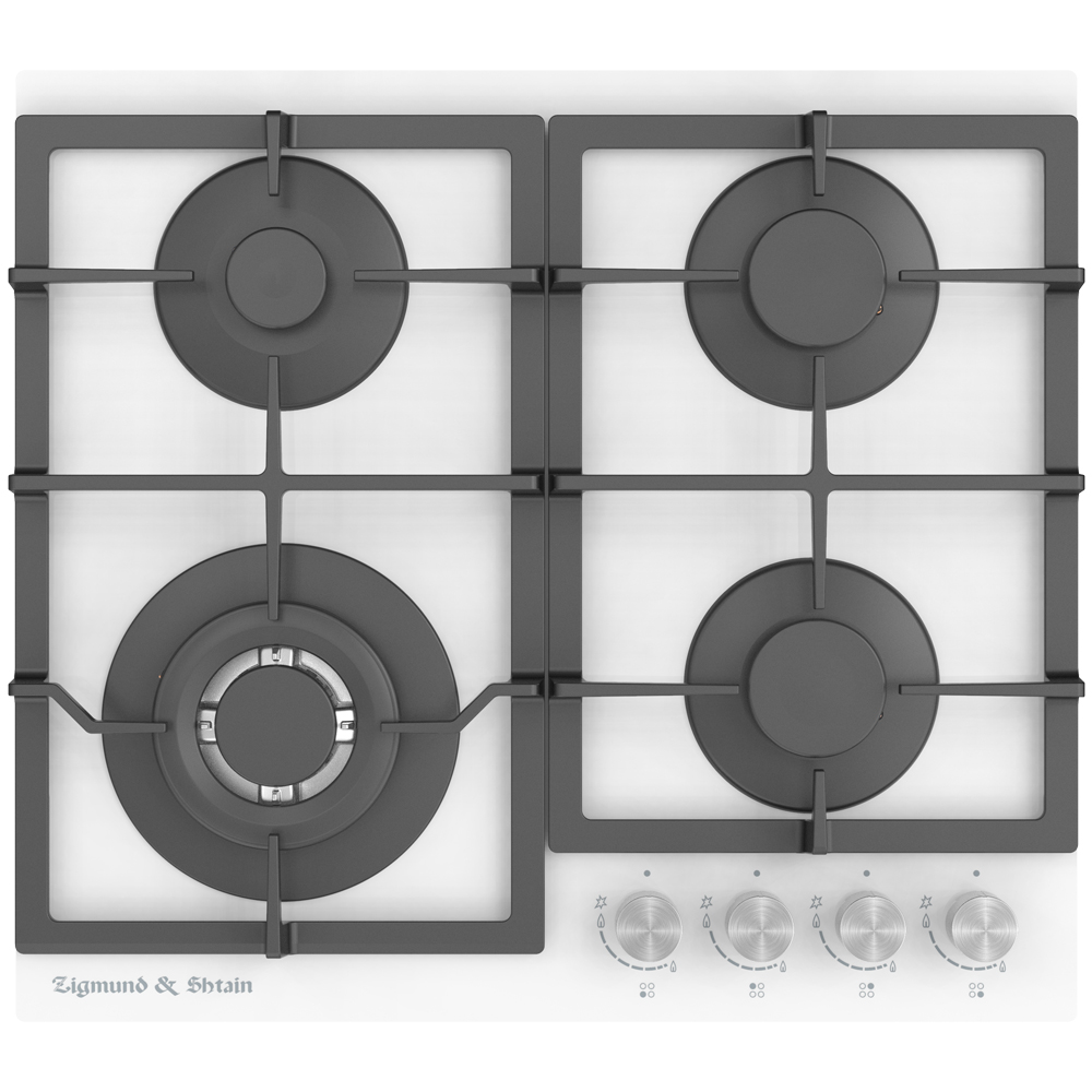 настольная плита zigmund Встраиваемая варочная панель газовая Zigmund & Shtain M 26.6 W белый