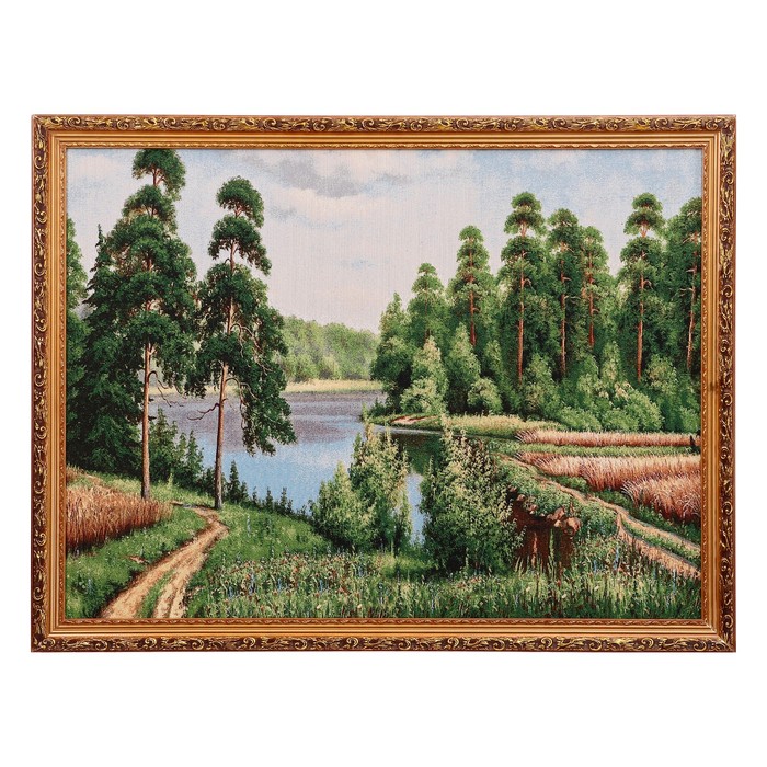 

S124-60х80 Картина из гобелена Лесные дороги (64х84)