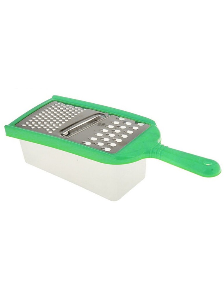 

Терка с контейнером MULTI-FUNCTION GRATER, 12х8х5 см (Цвет: Зелёный)