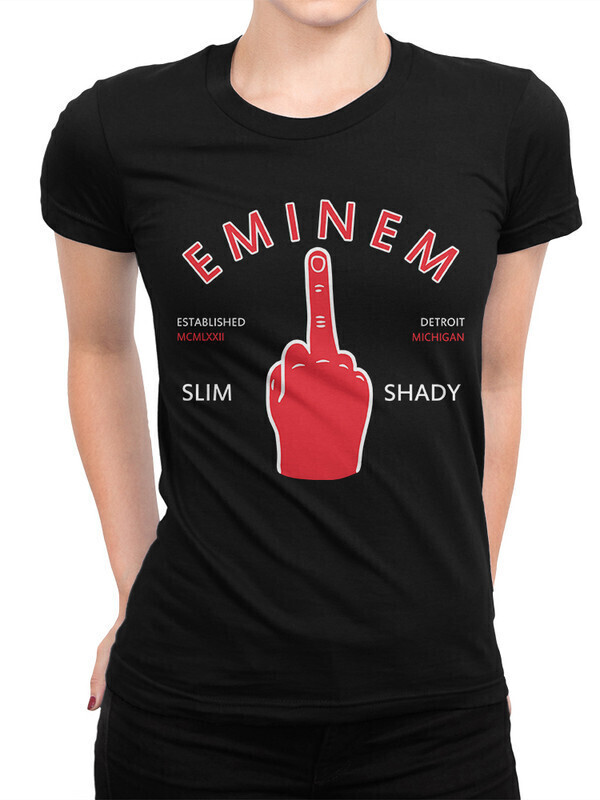 

Футболка женская Dream Shirts Эминем - Eminem Женская 50007651 черная S, Эминем - Eminem Женская 50007651