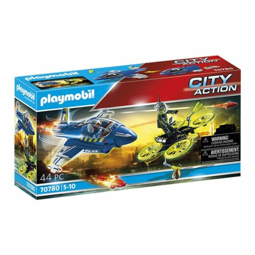 Игровой набор Playmobil «Полицейский самолет: погоня за дроном»
