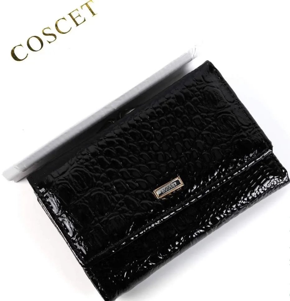 

Кошелек женский COSCET CS21-02A черный, DC02