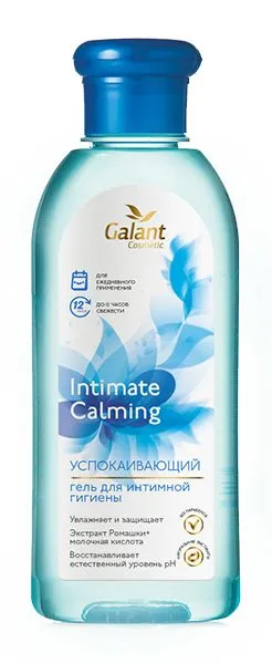 

Гель для интимной гигиены Galant Успокаивающий Экстракт Ромашки+Молочная кислота 220 мл