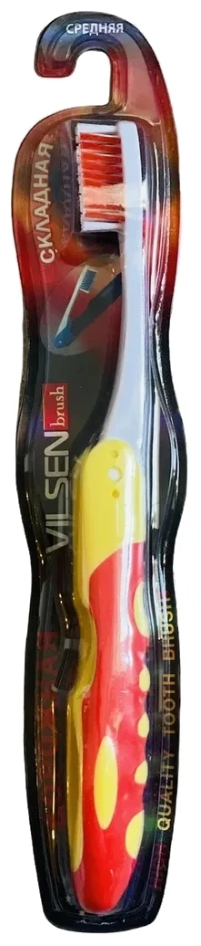 

VILSEN BRUSH Дорожная складная,средняя,красная, з/щ