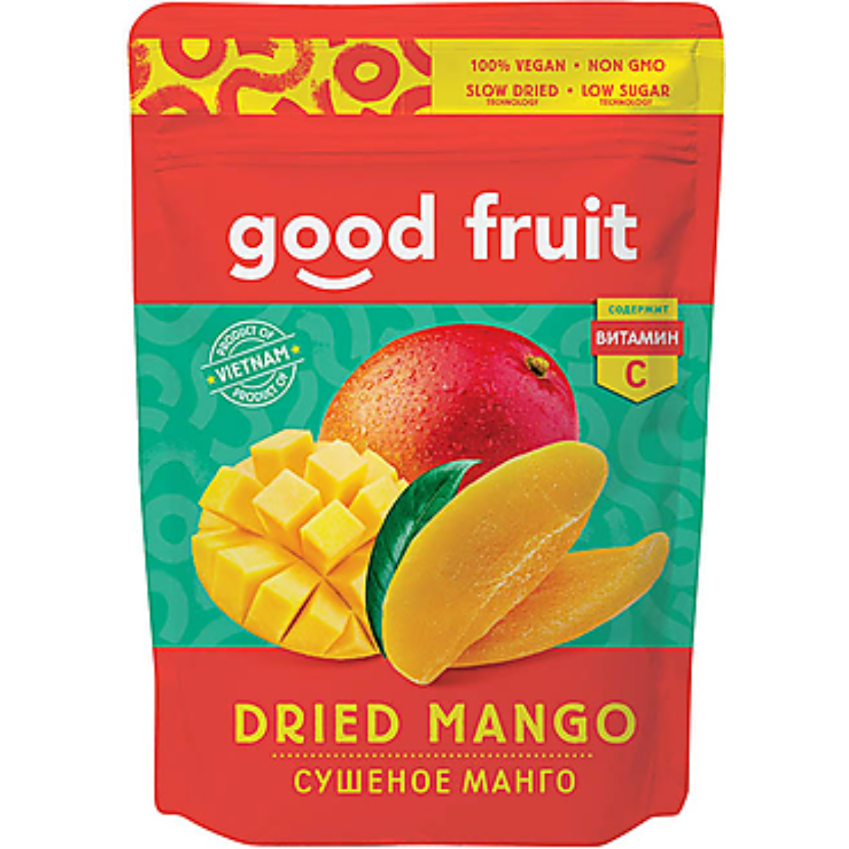 Манго GOOD FRUIT сушеное, 2 шт по 100 г