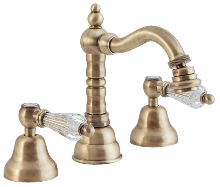

Смеситель для биде CAPRIGO Adria Swarovski 01-031 gold двухрычажный встраиваемый золото