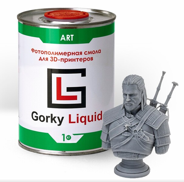 

Фотополимерная смола Gorky Liquid ART 1кг серый, ART