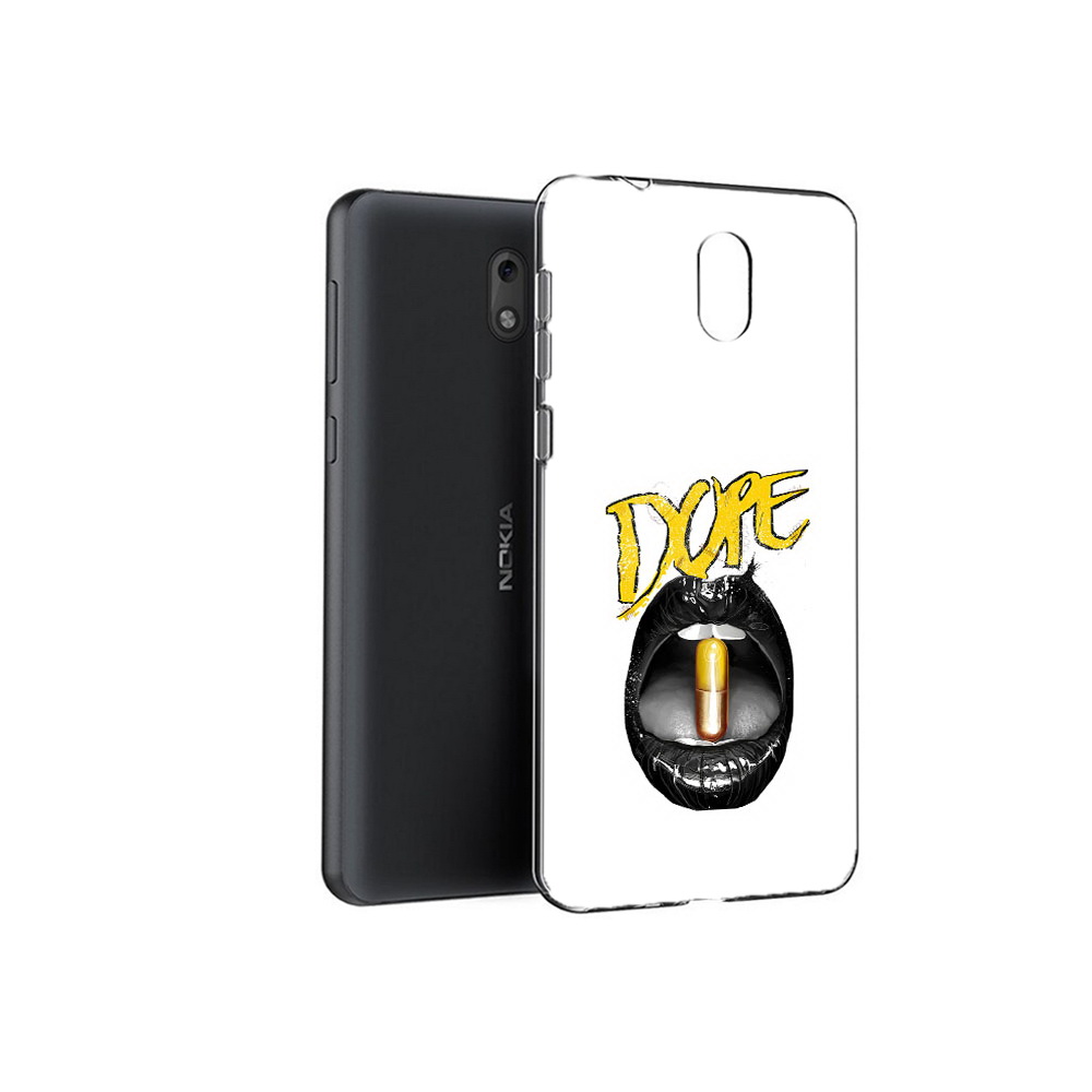 

Чехол MyPads Tocco для Nokia 6 губы (PT60992.93.303), Прозрачный, Tocco