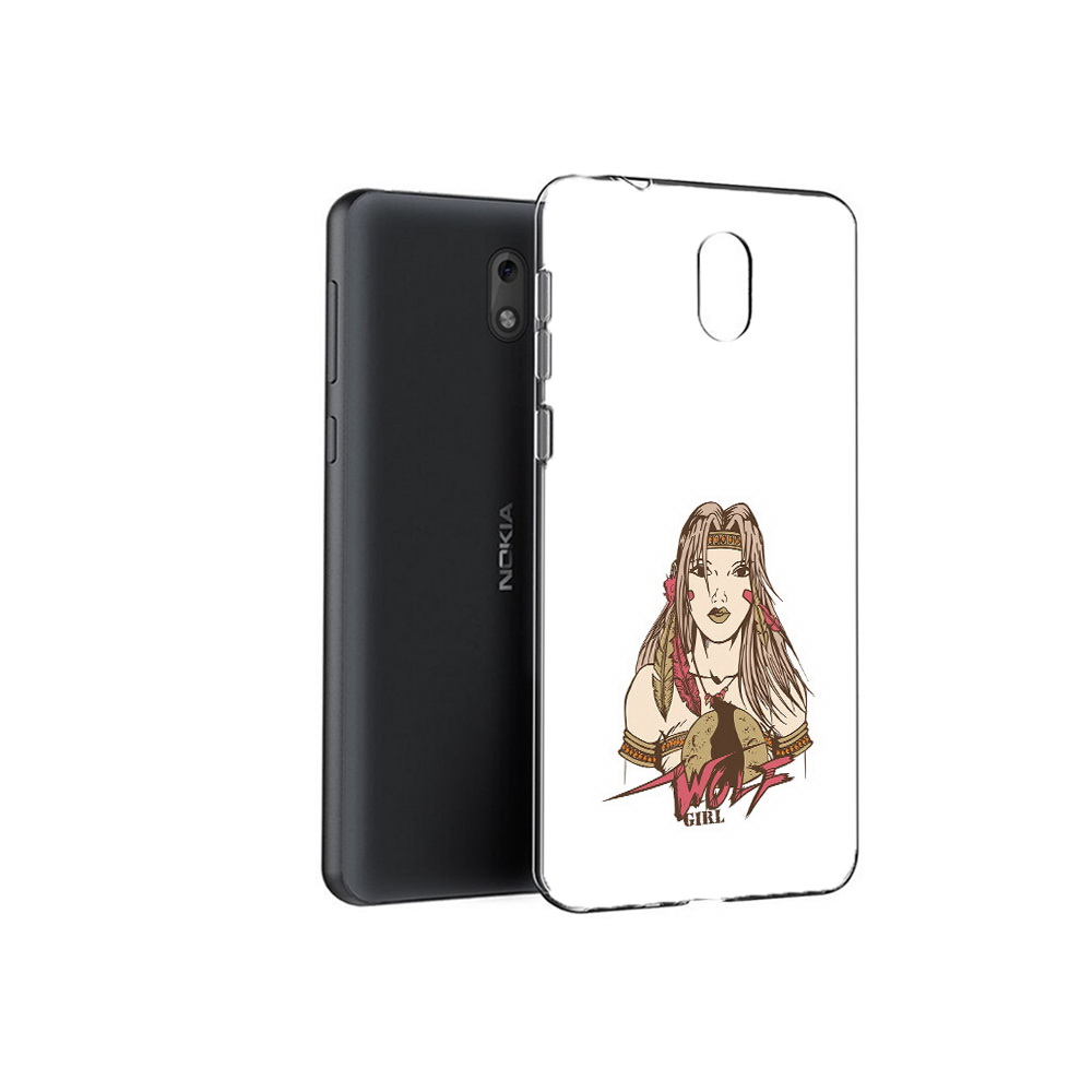 

Чехол MyPads Tocco для Nokia 6 девушка волк (PT60992.93.306), Прозрачный, Tocco