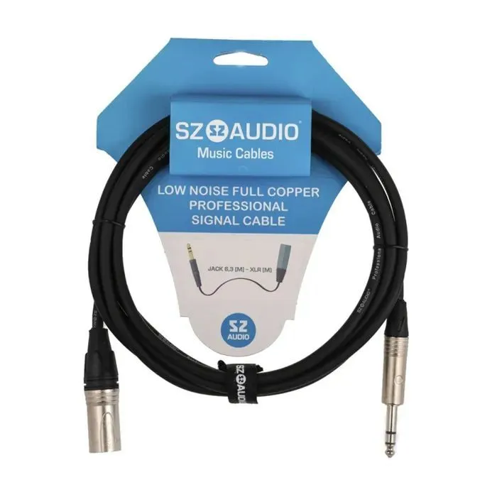 

Акустический кабель SZ-Audio 68662 Jack 6,3 - XLR 20m, Черный