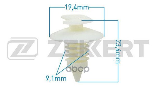 

Клипса Крепёжная Renault Vag (Миним. Кол-Во Заказа 10 Шт) Zekkert арт. BE1219
