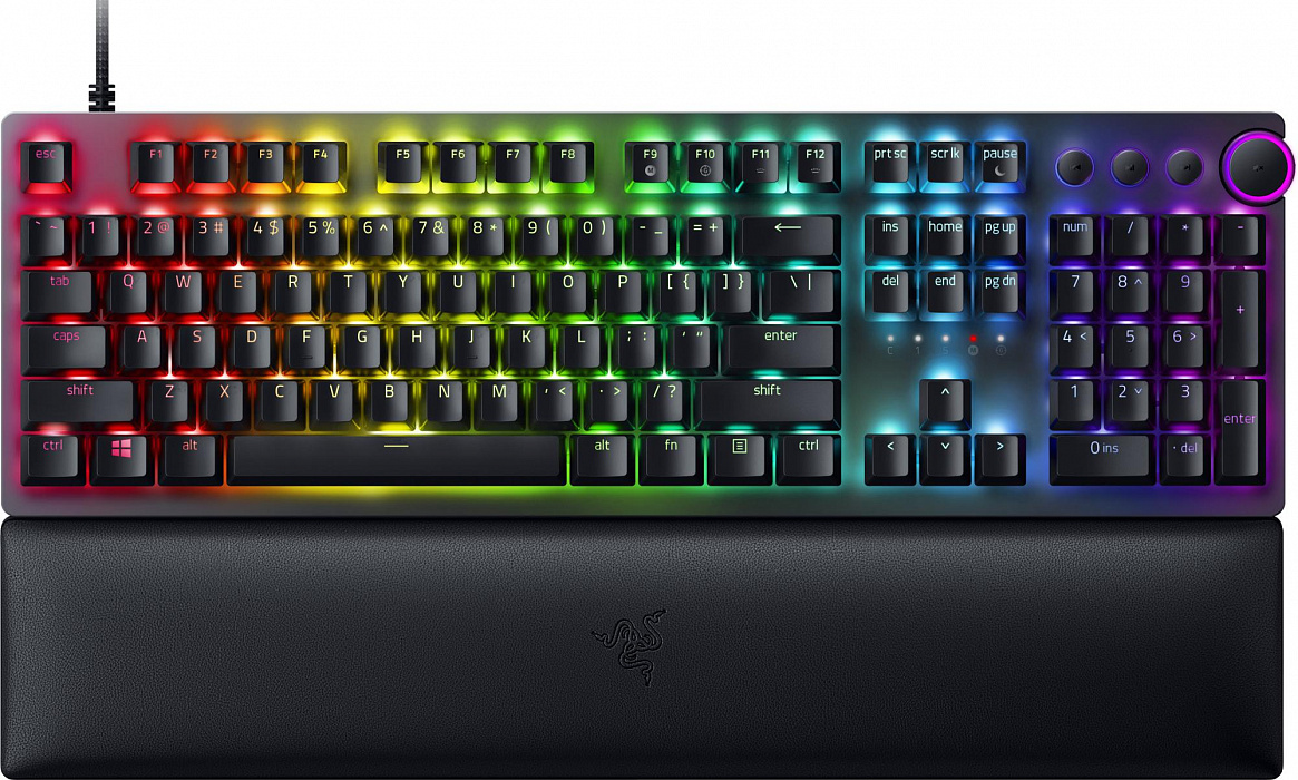 фото Игровая клавиатура razer huntsman v2 purple switch rz03-03931300-r3r1 (black)