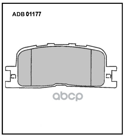 Комплект тормозных колодок ALLIED NIPPON ADB01177