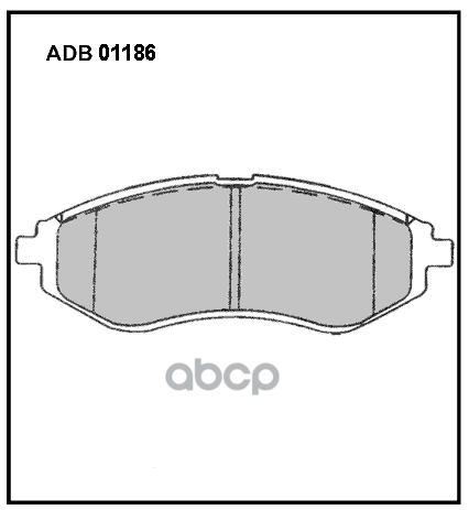 

Комплект тормозных колодок ALLIED NIPPON adb01186