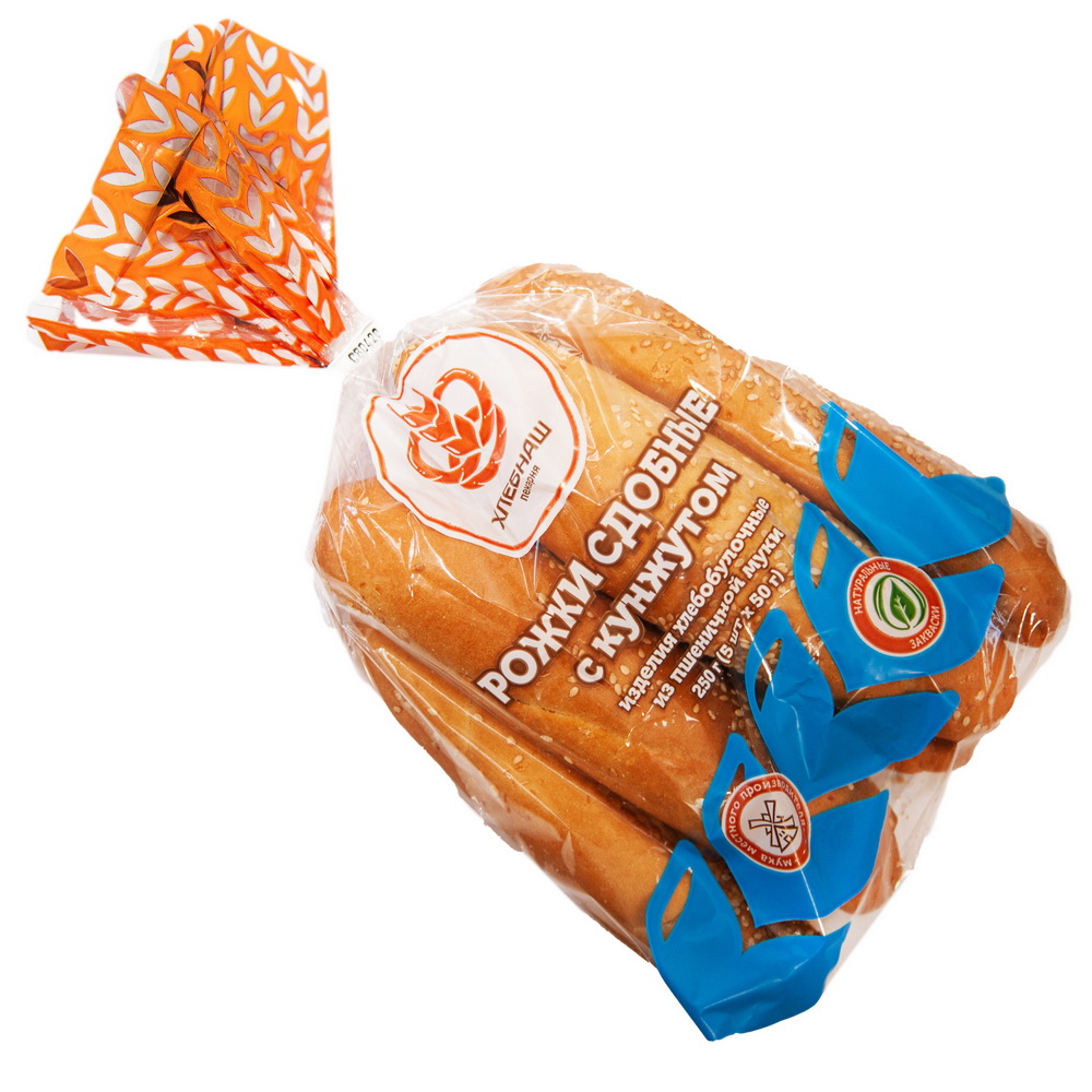 

Рожки Хлебнаш Сдобные с кунжутом 250 г