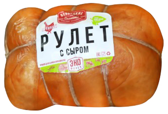 

Рулет Вербицкие Эко-ферма копчено-вареный с сыром 500 г