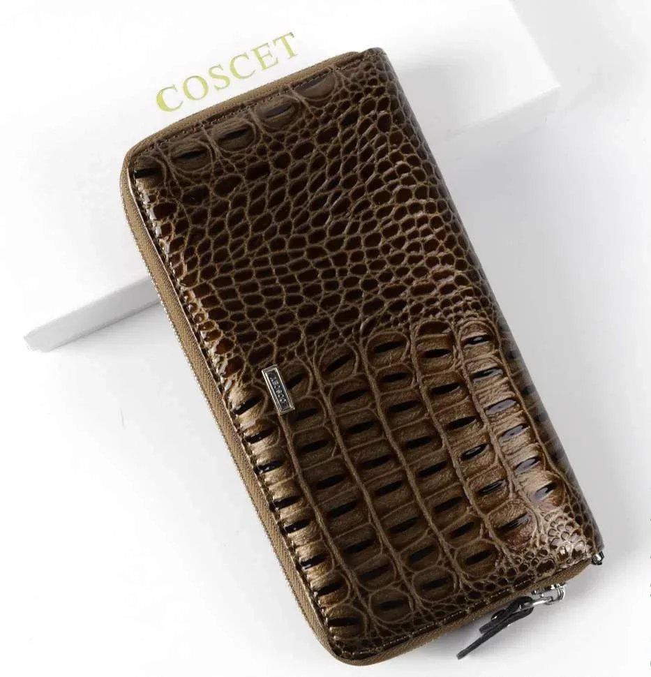 

Кошелек женский COSCET CS21-26C коричневый, CS26