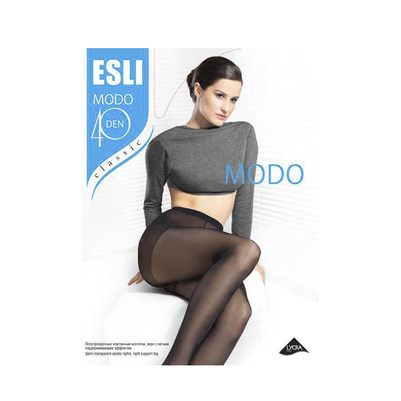 фото Колготки женские esli modo черные 2