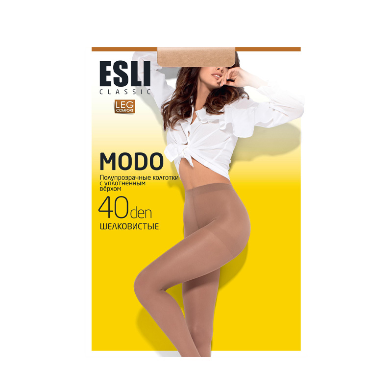 Колготки женские Esli Modo бежевые 4